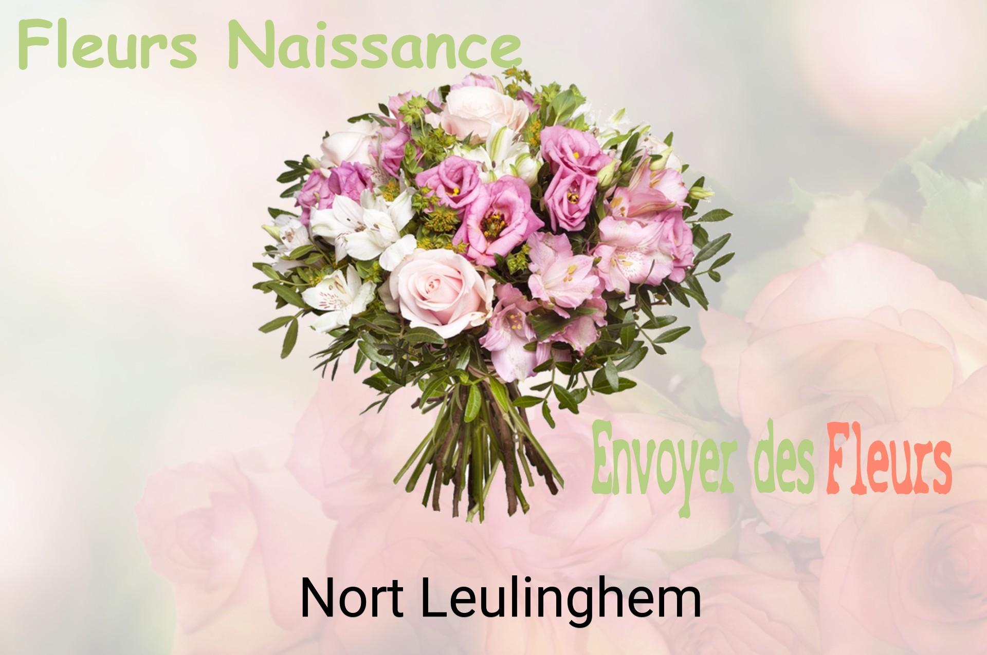 Bouquet de fleurs de naissance livré à Nort-Leulinghem