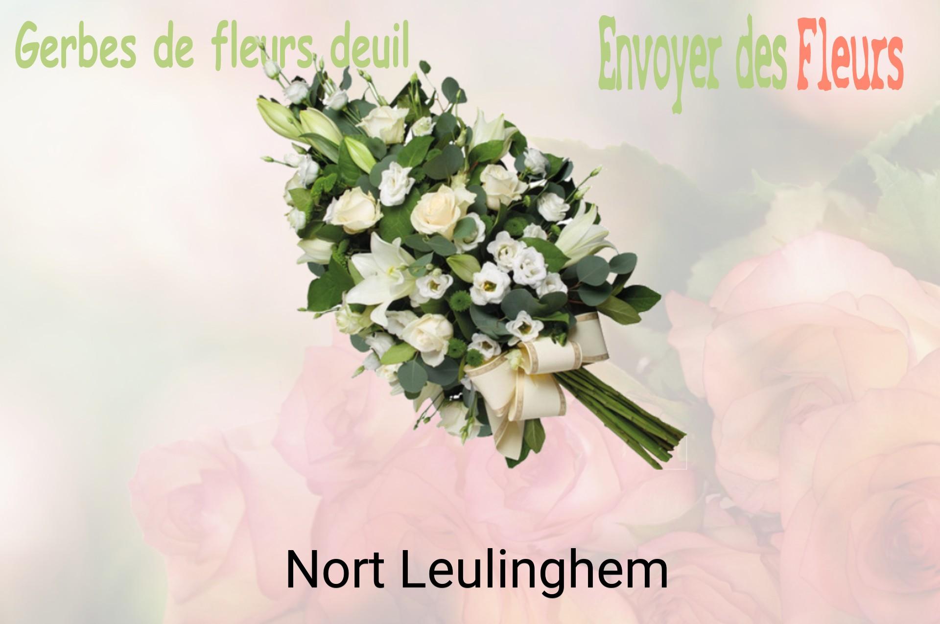 Gerbe de fleurs de deuil livrée à Nort-Leulinghem